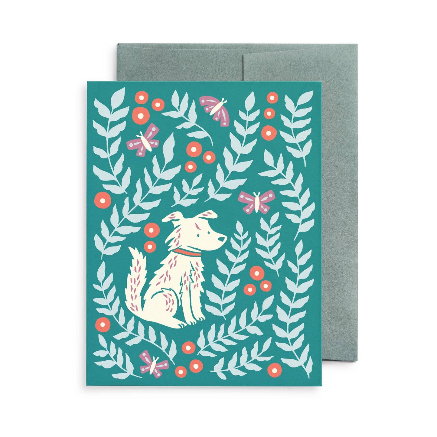 Dogs & Blooms Cards, Box of 8 Assorted