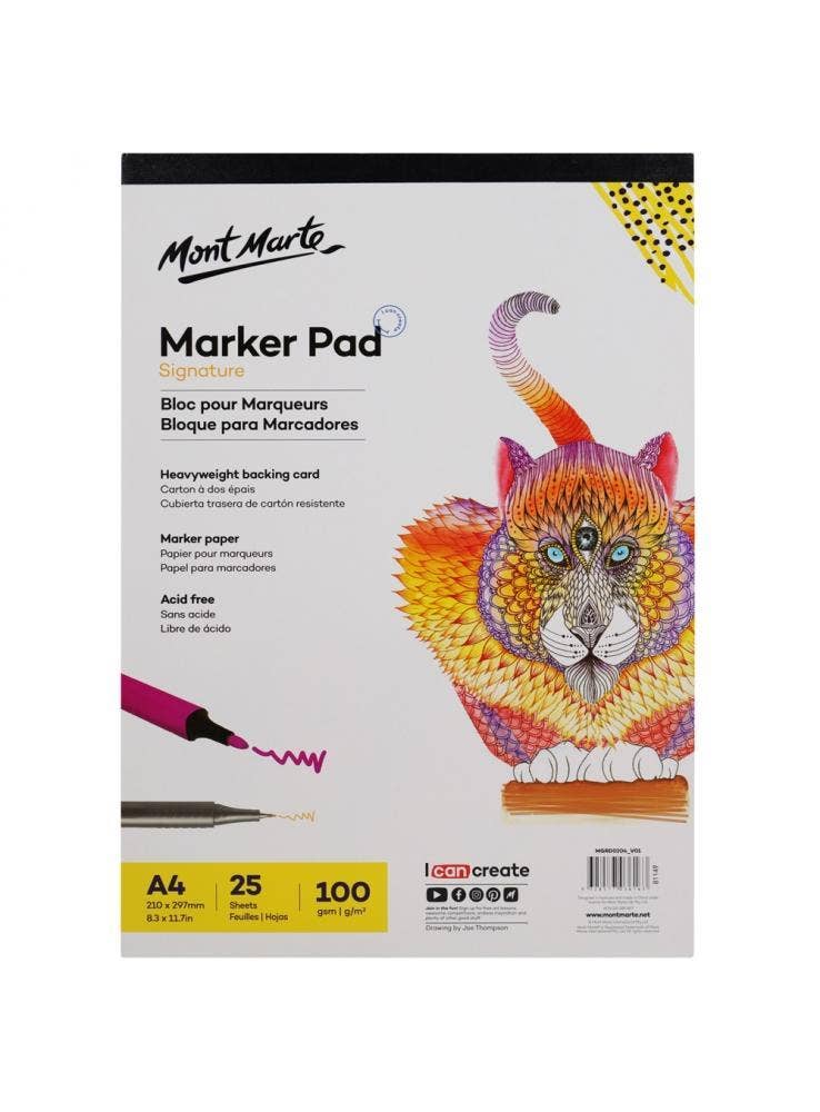 Bleedproof Marker Pad Premium 105gsm A4 (8.3 x 11.7in)