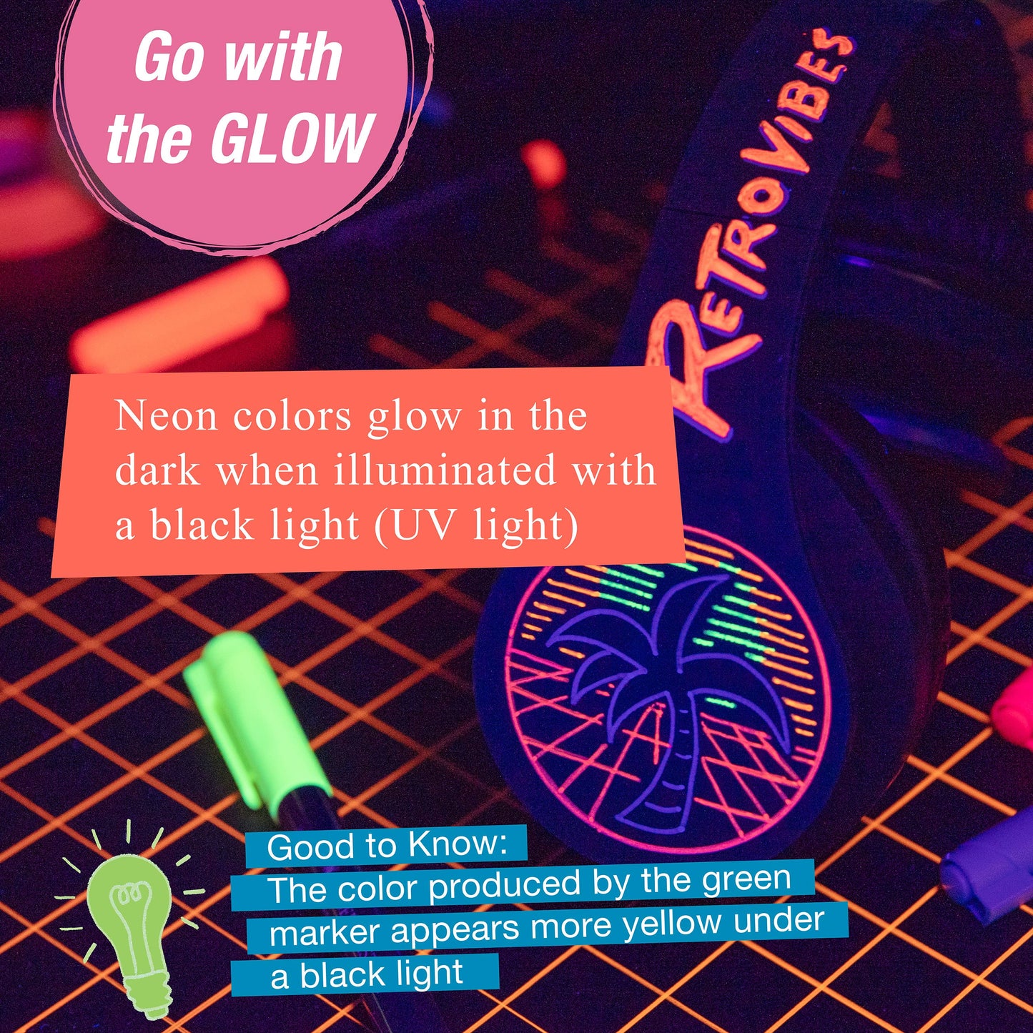 Multi-Surface Creative Markers Neon Set of 6