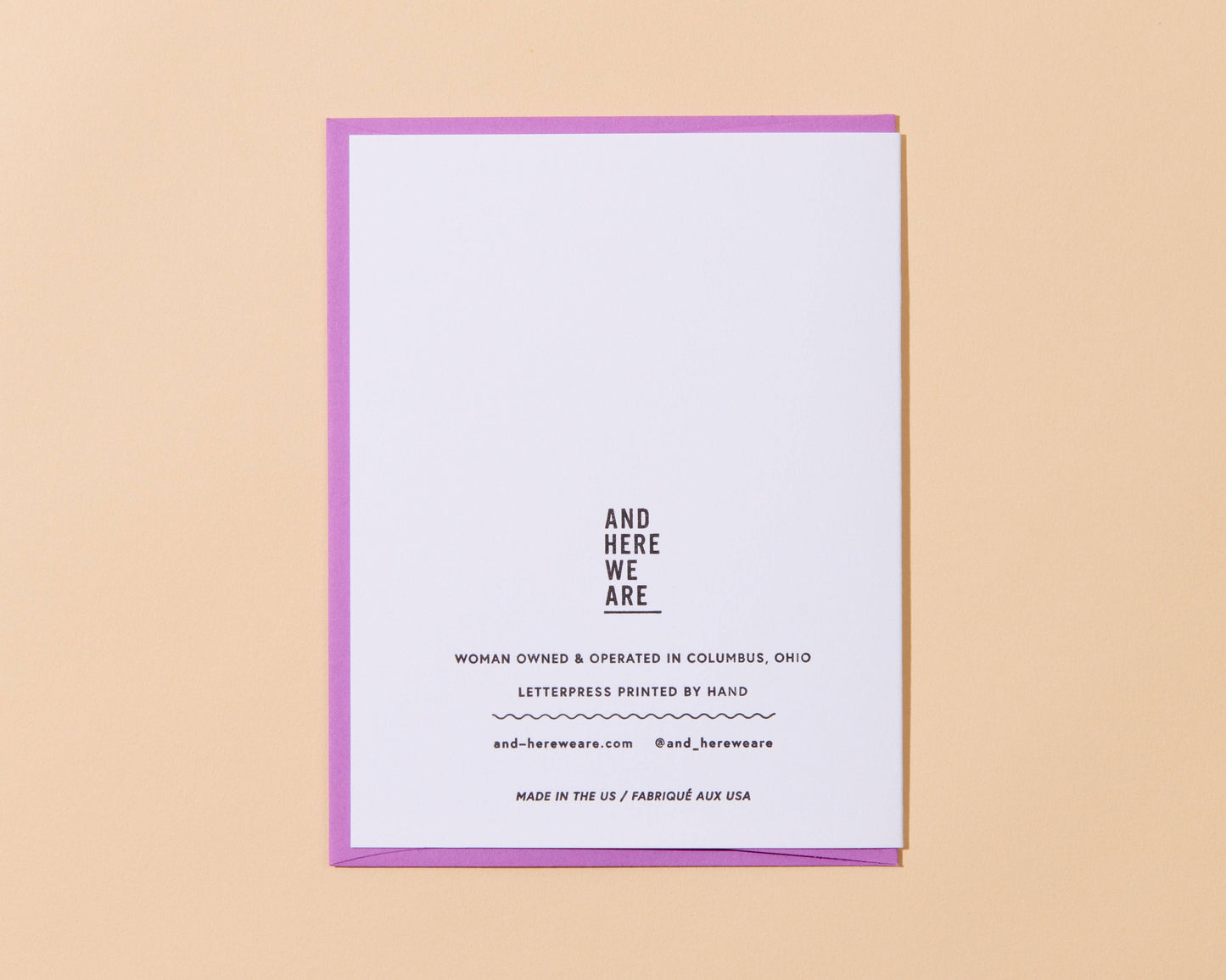 Letterpress Mother's Day Card—Grape Mom (Fruit, Cute, Kids)