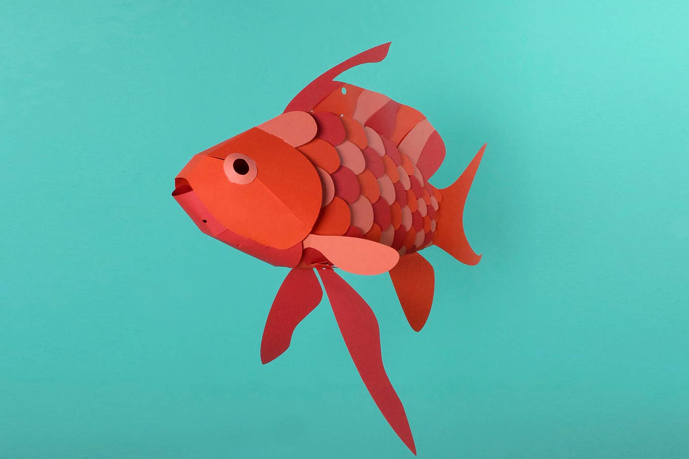 Swallow Sea Perch - Fish 3D Paper Figure by Plego