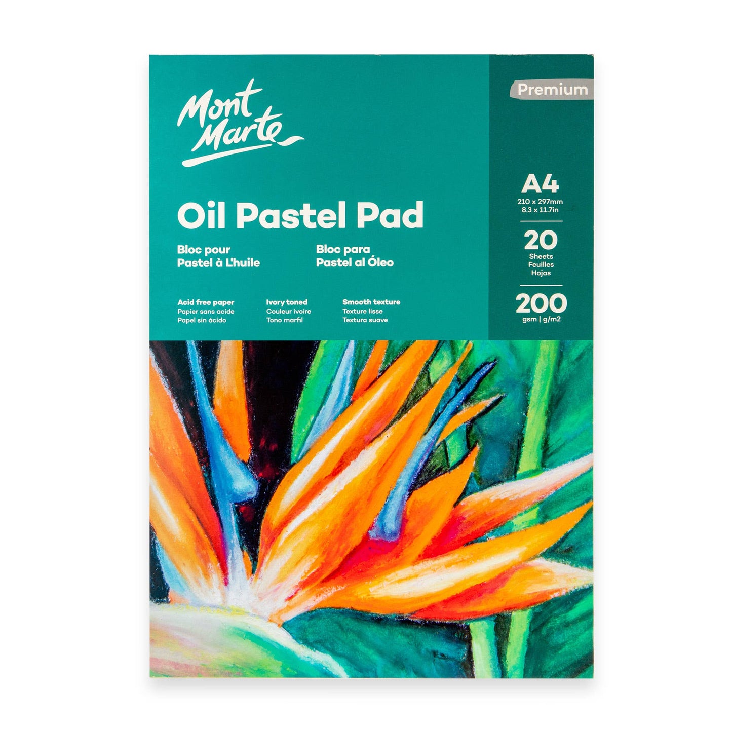 Oil Pastel Pad 200gsm A4 20 Sheets