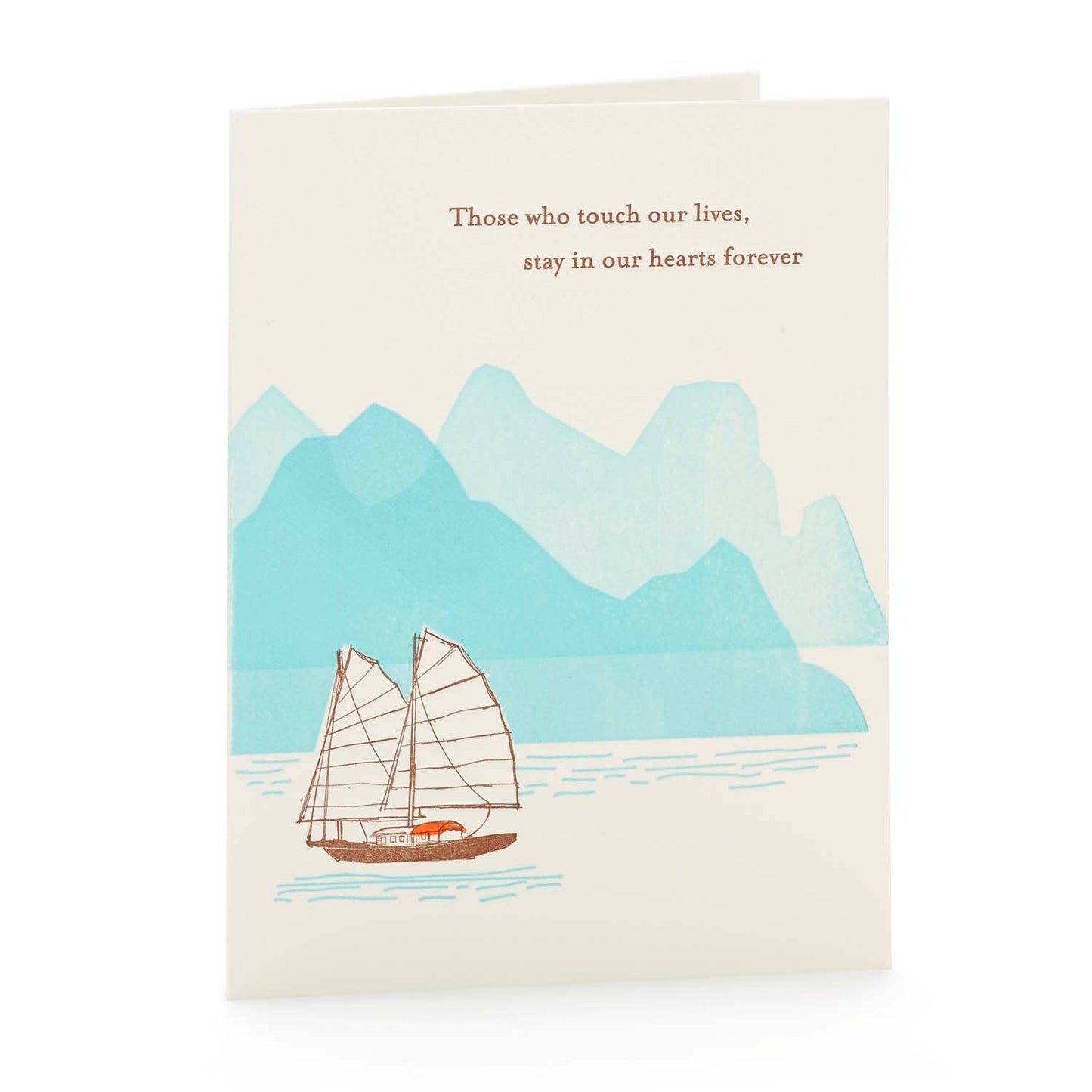 Sailing Sympathy Letterpress A2 Card