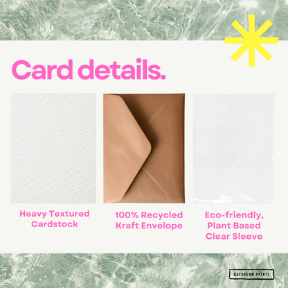 All The Good Vibes Card | Shaka Card | Surf Aesthetic | Fall