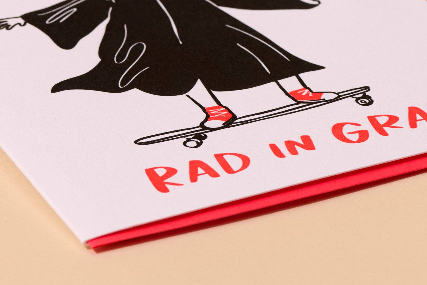 Letterpress Graduation Card—Rad in Grad (Congrats, Modern)