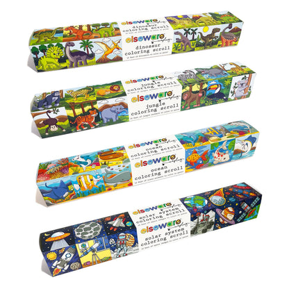 Coloring Scrolls -12ct Assorted - 10ft with Adhesive Back
