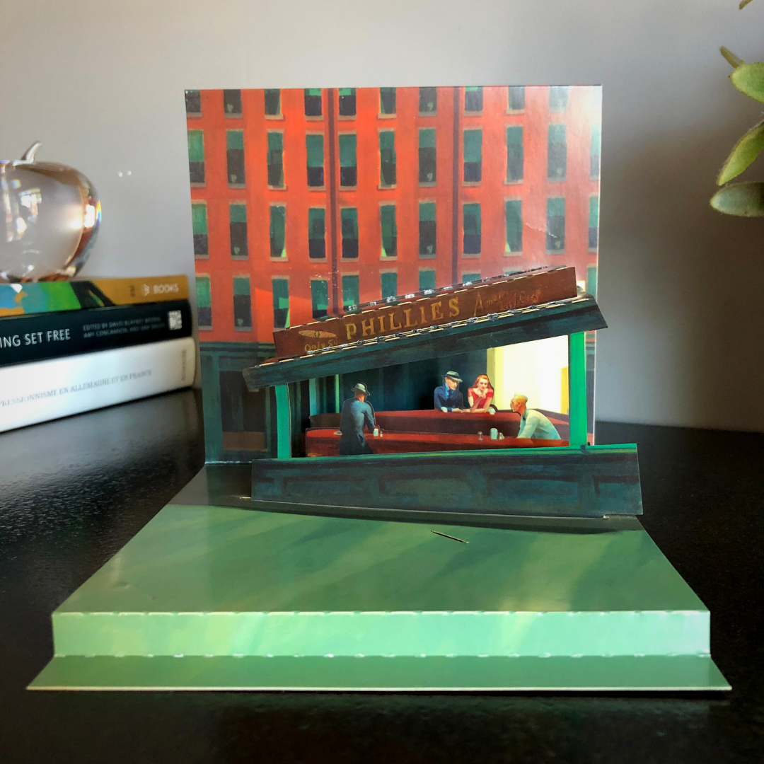 Nighthawks - Hopper - Pop-up Card