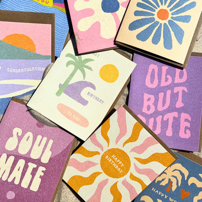 All The Good Vibes Card | Shaka Card | Surf Aesthetic | Fall