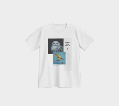 Support Local Artists Birds by Mike Berndt Tee