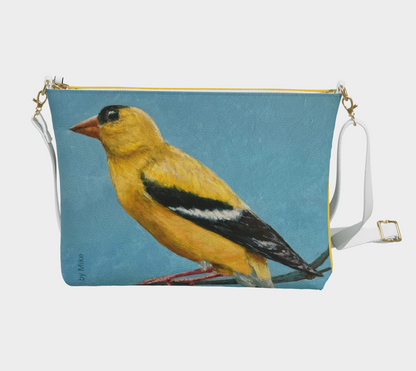 Goldfinch Creativity Vegan Leather Crossbody Bag